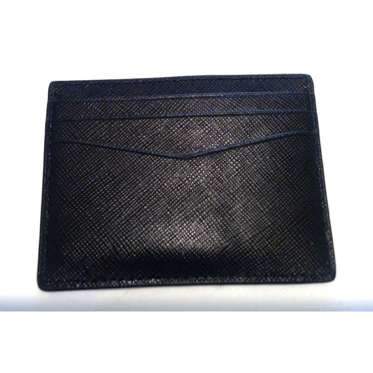 New Kate Spade Saffiano Black Leather Credit Card Holder