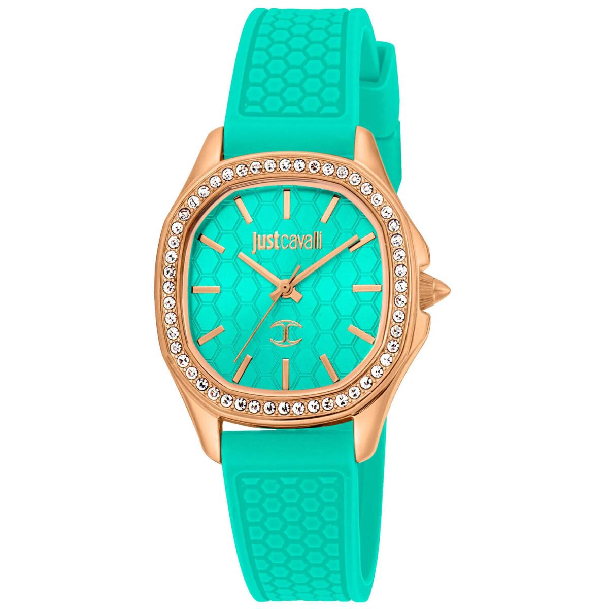 Just Cavalli Women`s Glam Chic Turquoise Dial Watch - JC1L263P0035