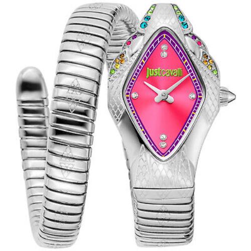 Just Cavalli Women`s Ferocious Pink Dial Watch - JC1L306M0025