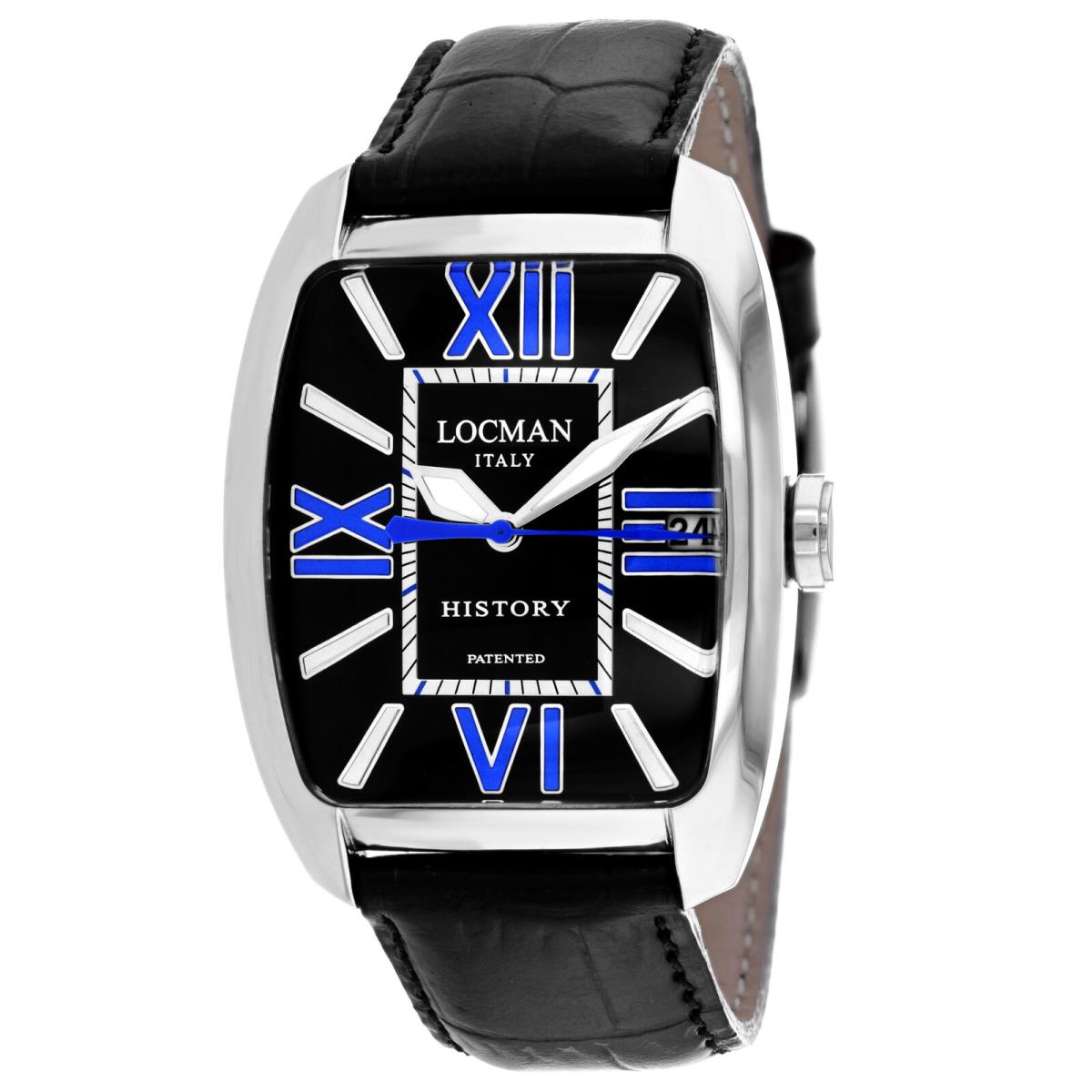 Locman Men`s Classic Black Dial Watch - 486NBKBL1BK