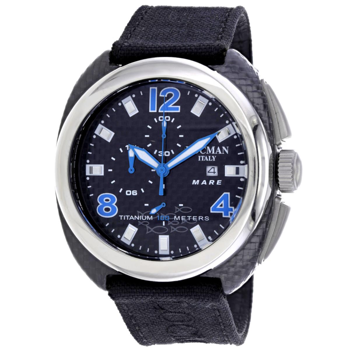 Locman Men`s Classic Black Dial Watch - 134CRBBL