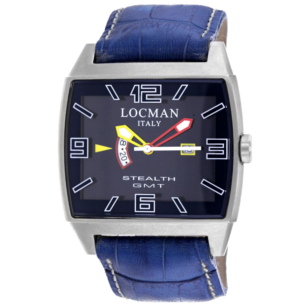 Locman Men`s Classic Blue Dial Watch - 300BLYLBLKL