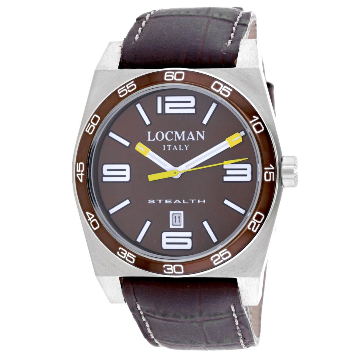 Locman Men`s Classic Brown Dial Watch - 208BRYLBRBRL