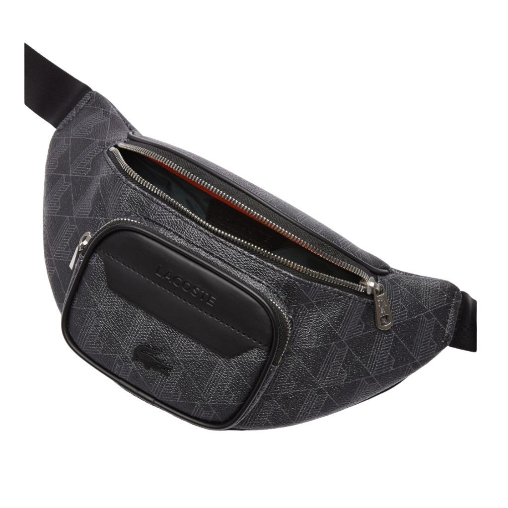 Lacoste Mens Black Waist Bag NH3651LX H45