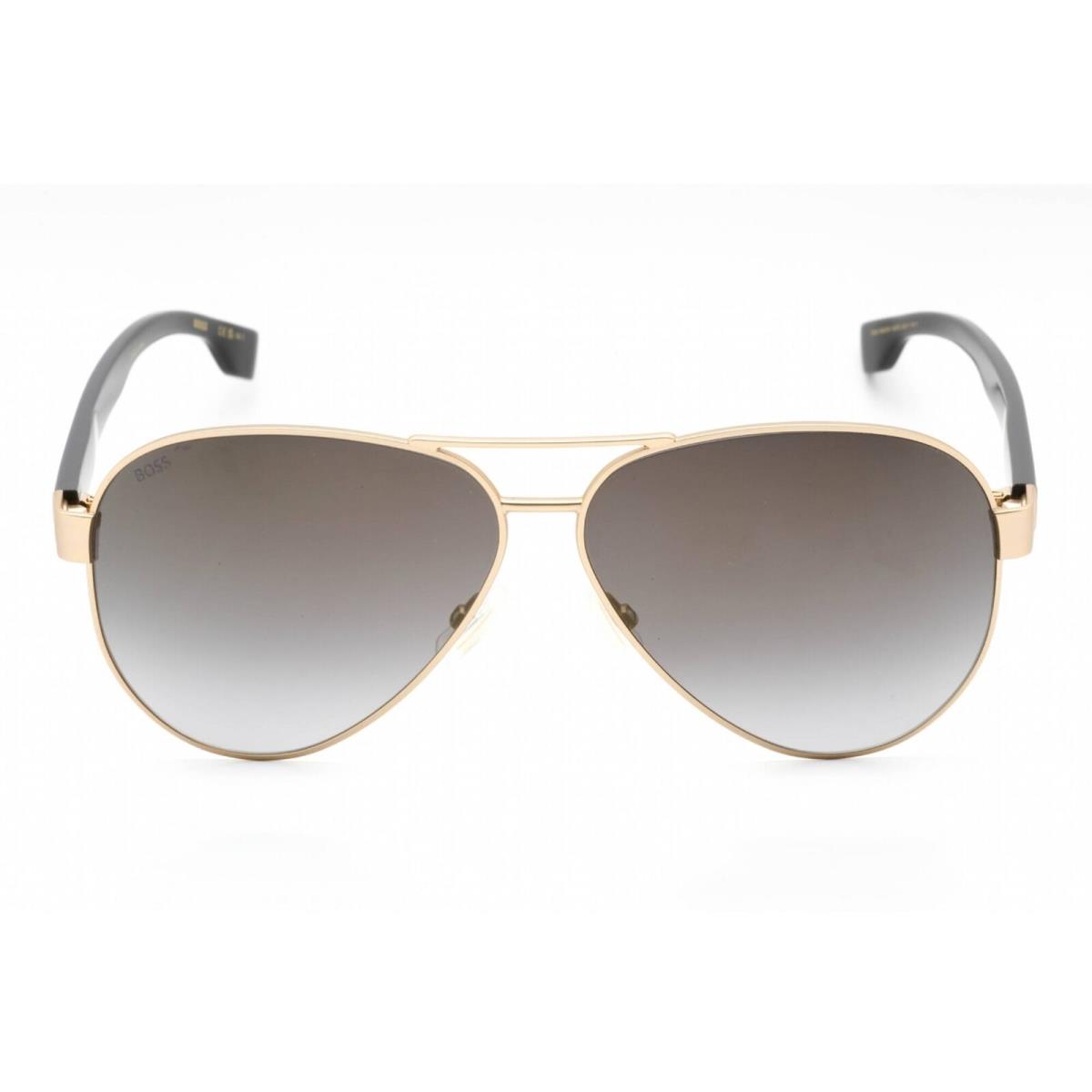 Hugo Boss Men`s Sunglasses Matte Gold Metal Aviator Frame Boss 1560/O/S 0AOZ FQ