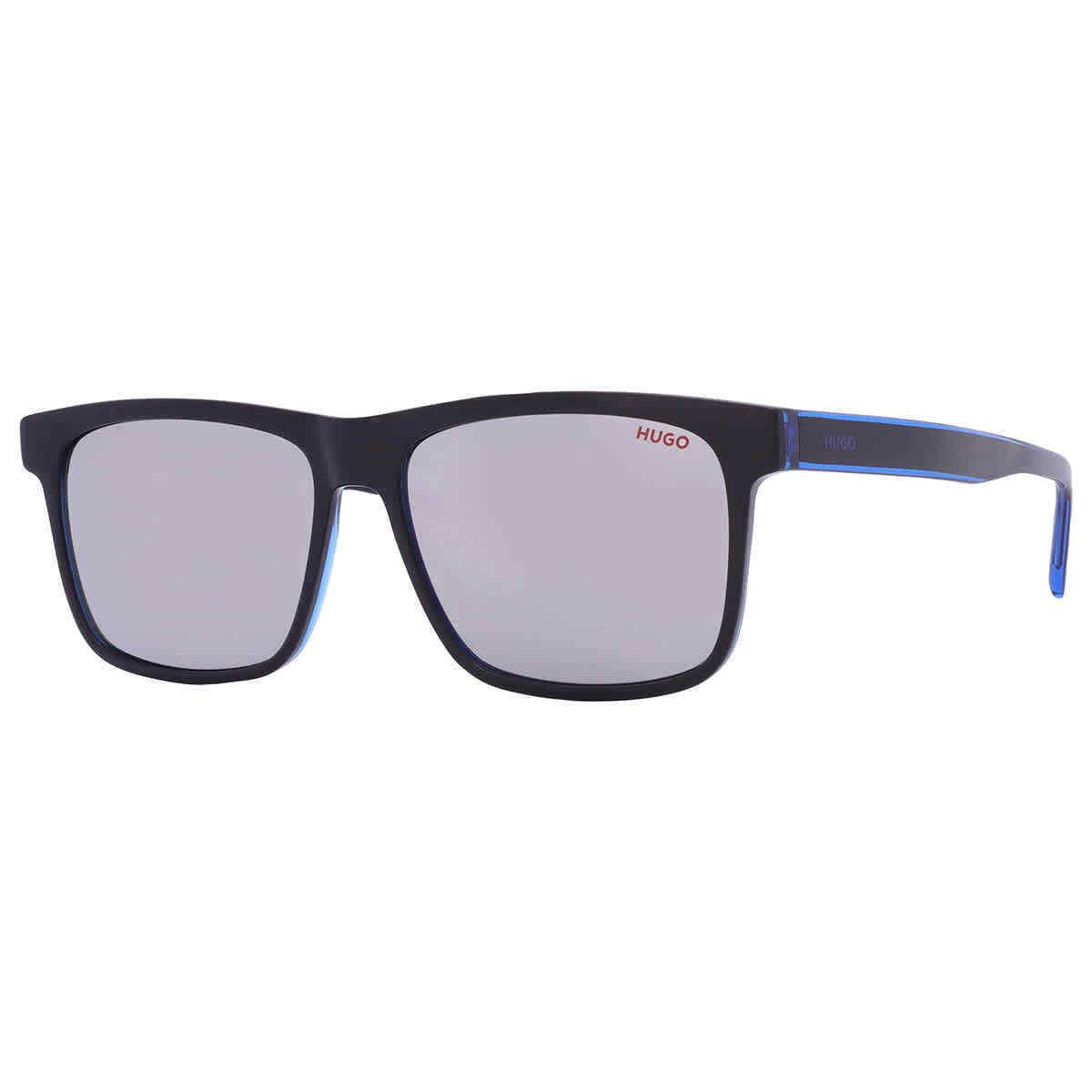 Hugo Boss Silver Square Men`s Sunglasses HG 1242/S 0D51/DC 55 HG 1242/S 0D51/DC