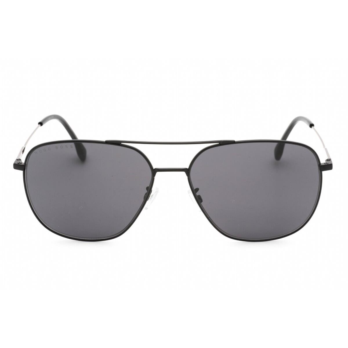 Hugo Boss HB1218FSK-TI7IR-62 Sunglasses Size 62mm 150mm 16 Black Sunglasses NE - Frame: black, Lens: grey