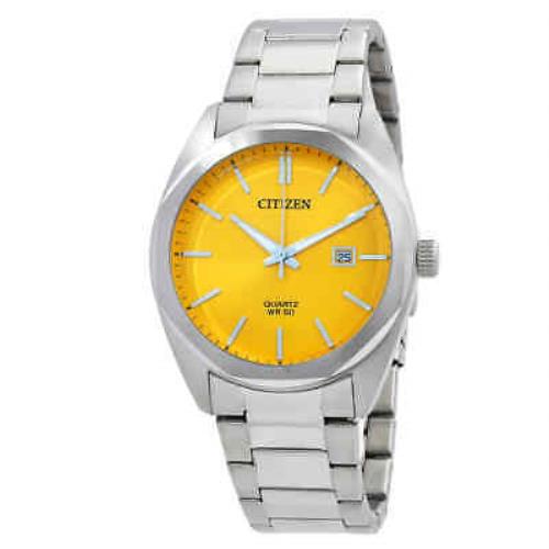 Citizen Quartz Men`s Yellow Dial Watch BI5110-54Z