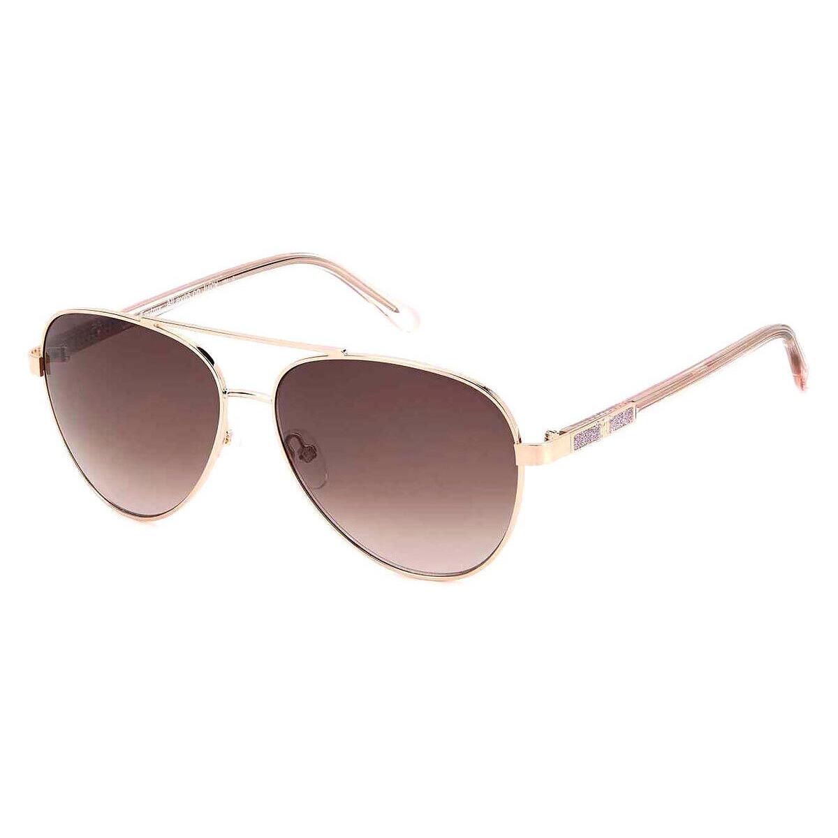 Juicy Couture Juc Sunglasses Red Gold / Brown Gradient 58mm