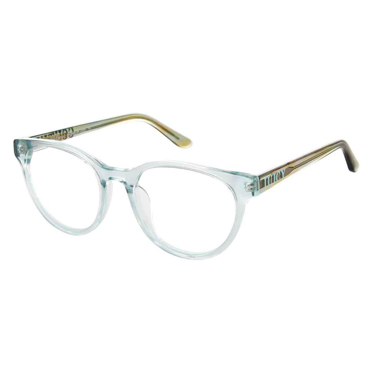 Juicy Couture Juc Eyeglasses Kids Crystal Teal 48mm - Frame: Crystal Teal, Lens: Demo