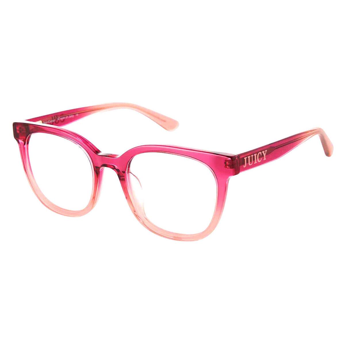 Juicy Couture Juc Eyeglasses Kids Red Plum 49mm - Frame: Red Plum, Lens: Demo