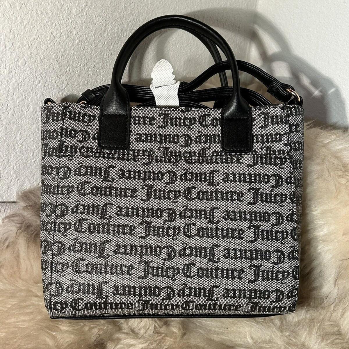 Juicy Couture Change Of Heart Mini Tote / Crossbody - Black Beige