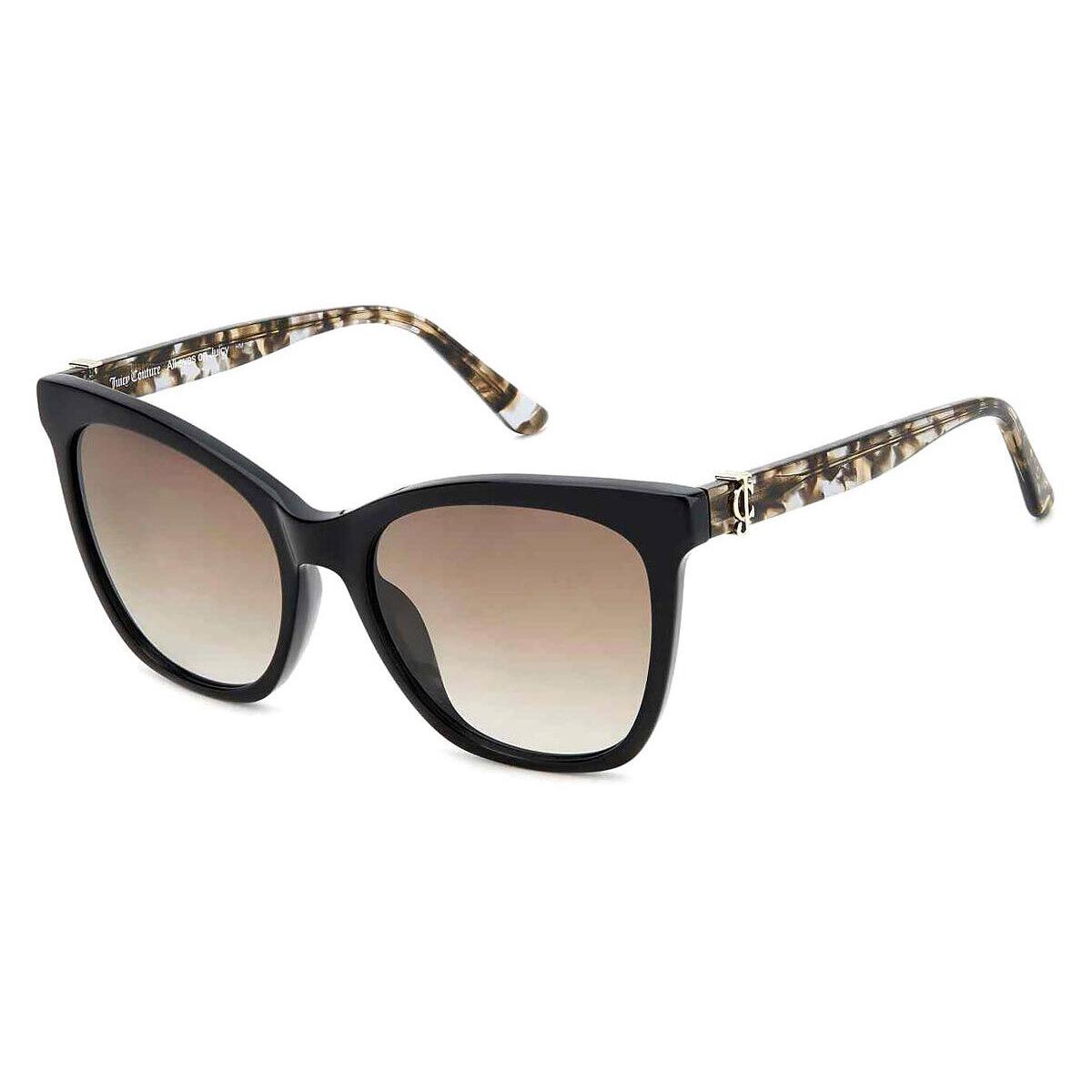 Juicy Couture Juc Sunglasses Black / Brown Gradient 55mm - Frame: Black / Brown Gradient, Lens: Brown Gradient