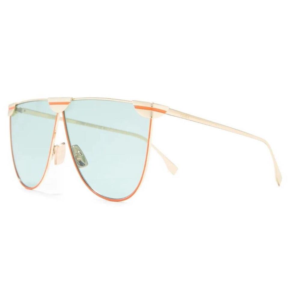 Fendi FF-0467-S-PEFQT Women`s Gold Red / Green Tinted Sunglasses