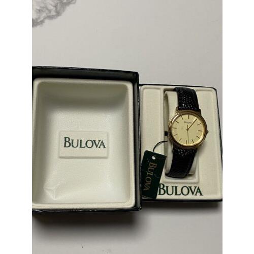 Bulova Men`s 97A50 Classic Watch Leather Strap - Beautiful