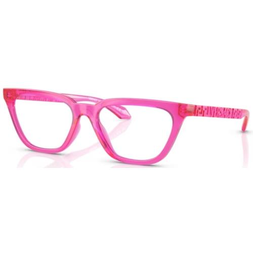 Versace VE3352U 5334 Eyeglasses Women`s Fuxia Full Rim Cat Eye 53mm