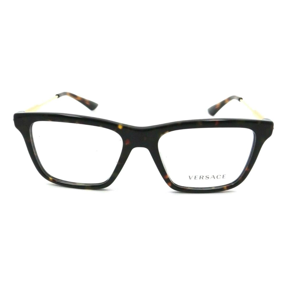 Versace Eyeglasses Frames VE 3308 108 53-17-145 Dark Havana Made in Italy