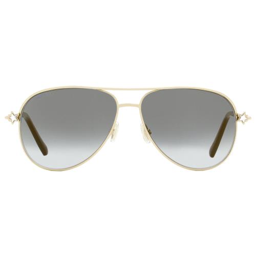 Jimmy Choo Pilot Sunglasses Sansa/s J5GFQ Gold/black 58mm