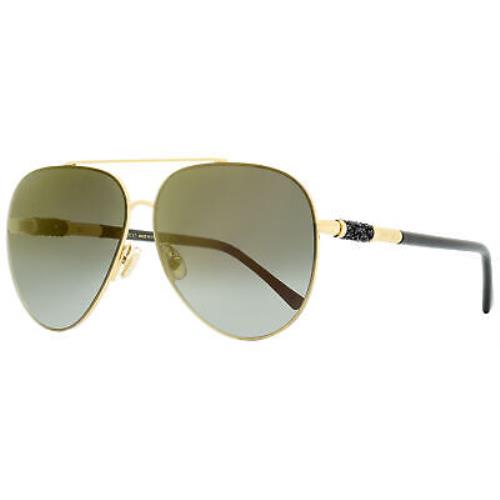 Jimmy Choo Pilot Sunglasses Gray/s Rhlfq Gold/black 63mm