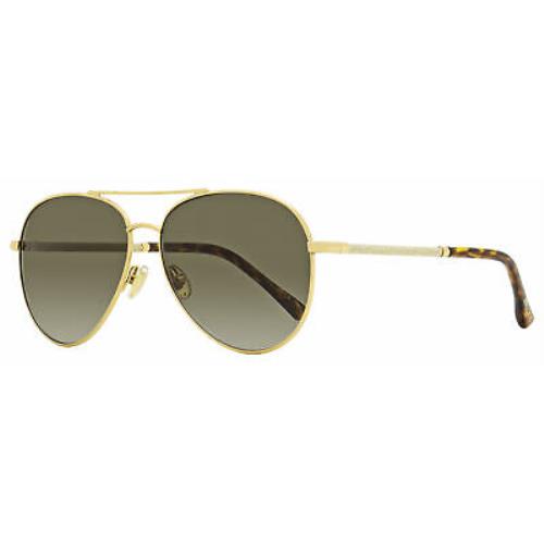 Jimmy Choo Pilot Devan Sunglasses 06JHA Gold/havana 59mm