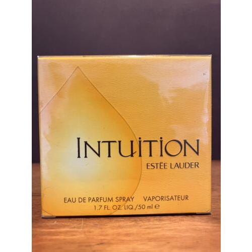 Estee Lauder Intuition 1.7 Fl. OZ / 50 ML Eau de Parfum Spray Box Rare