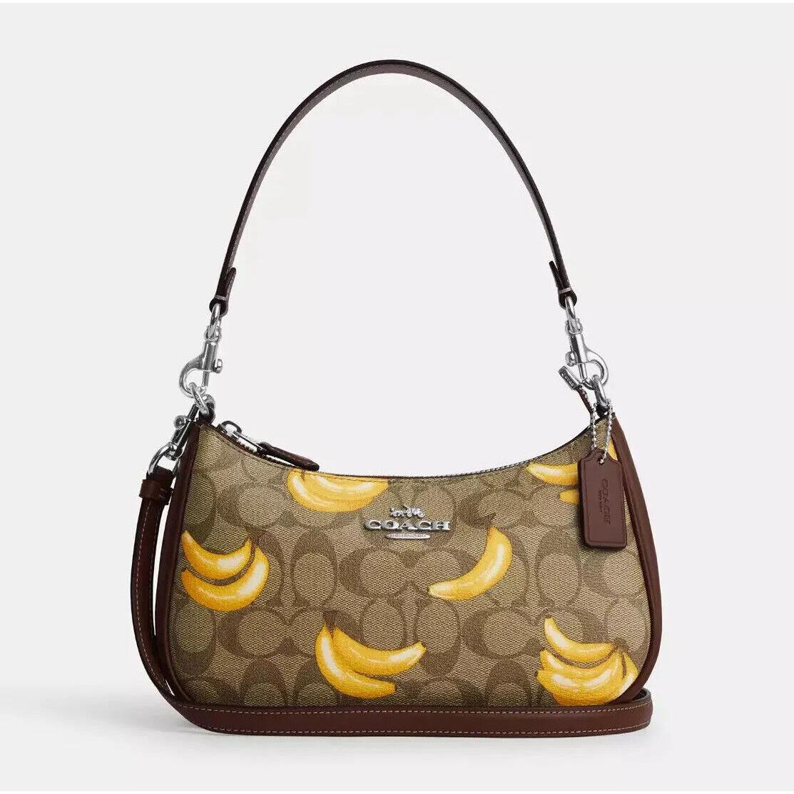 Coach Teri Shoulder Bag with Banana/blueberry/cherry Print