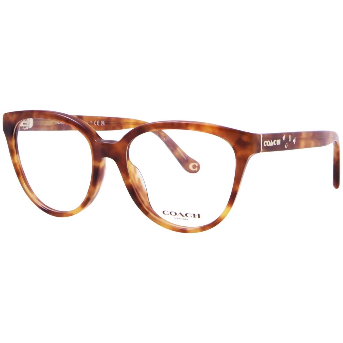 Coach HC6234U 5774 Eyeglasses Women`s Caramel Tortoise Full Rim 53mm