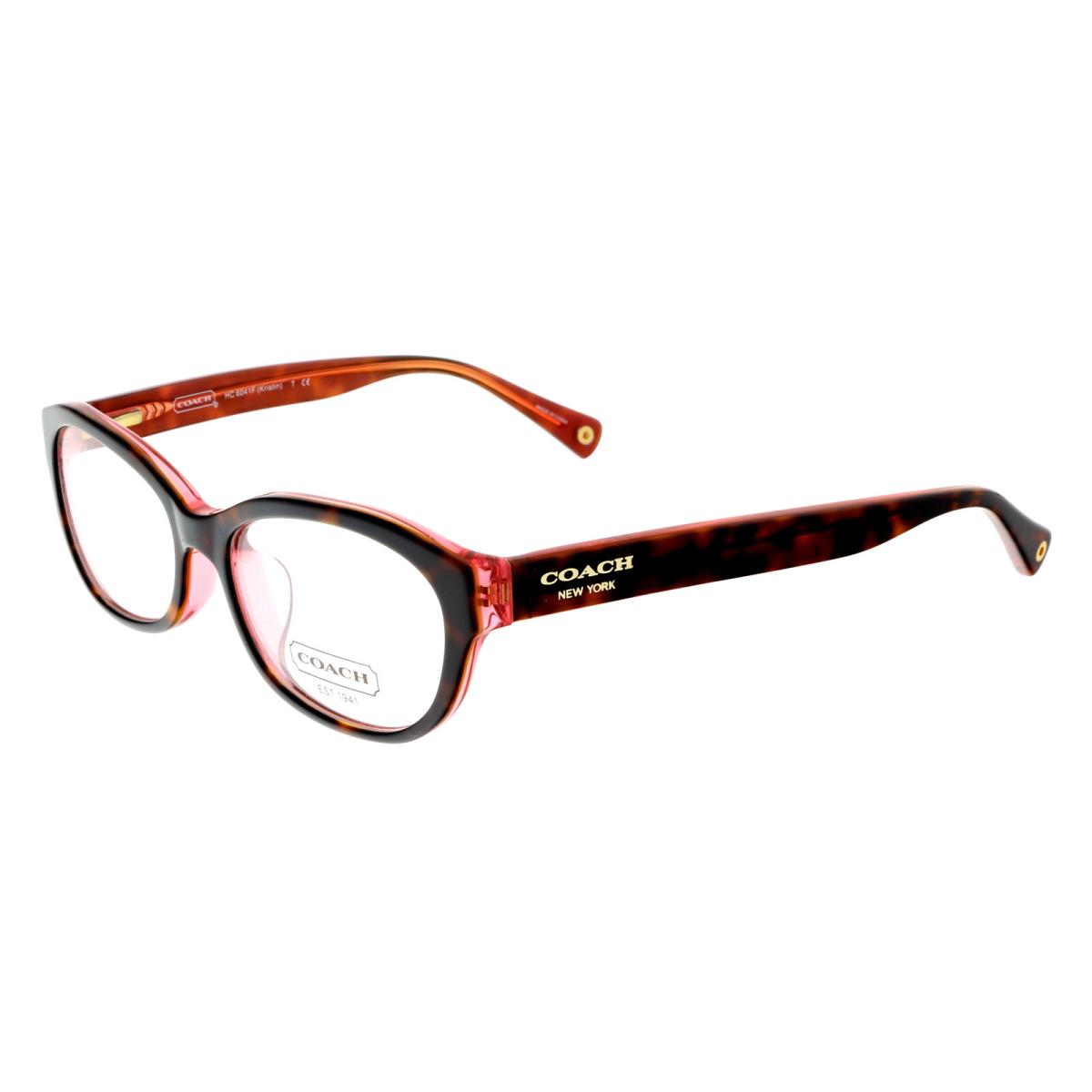 Coach HC6041F 5115 Kristen Tortoise/pink Oval Eyeglasses