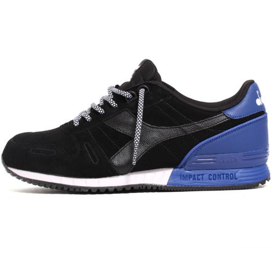 Diadora Mens Titan Suede Fashion Running Shoes Black Style 170123-80013