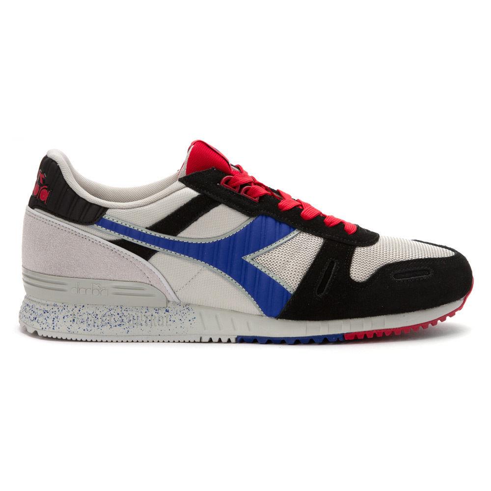 Diadora Mens Titan Suede Fashion Running Shoes Wind Grey