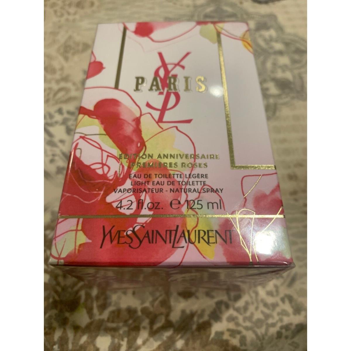 Paris Premiere Roses Anniv. Ed. by Yves Saint Laurent 125 Ml/ 4.2 oz Edt Spray