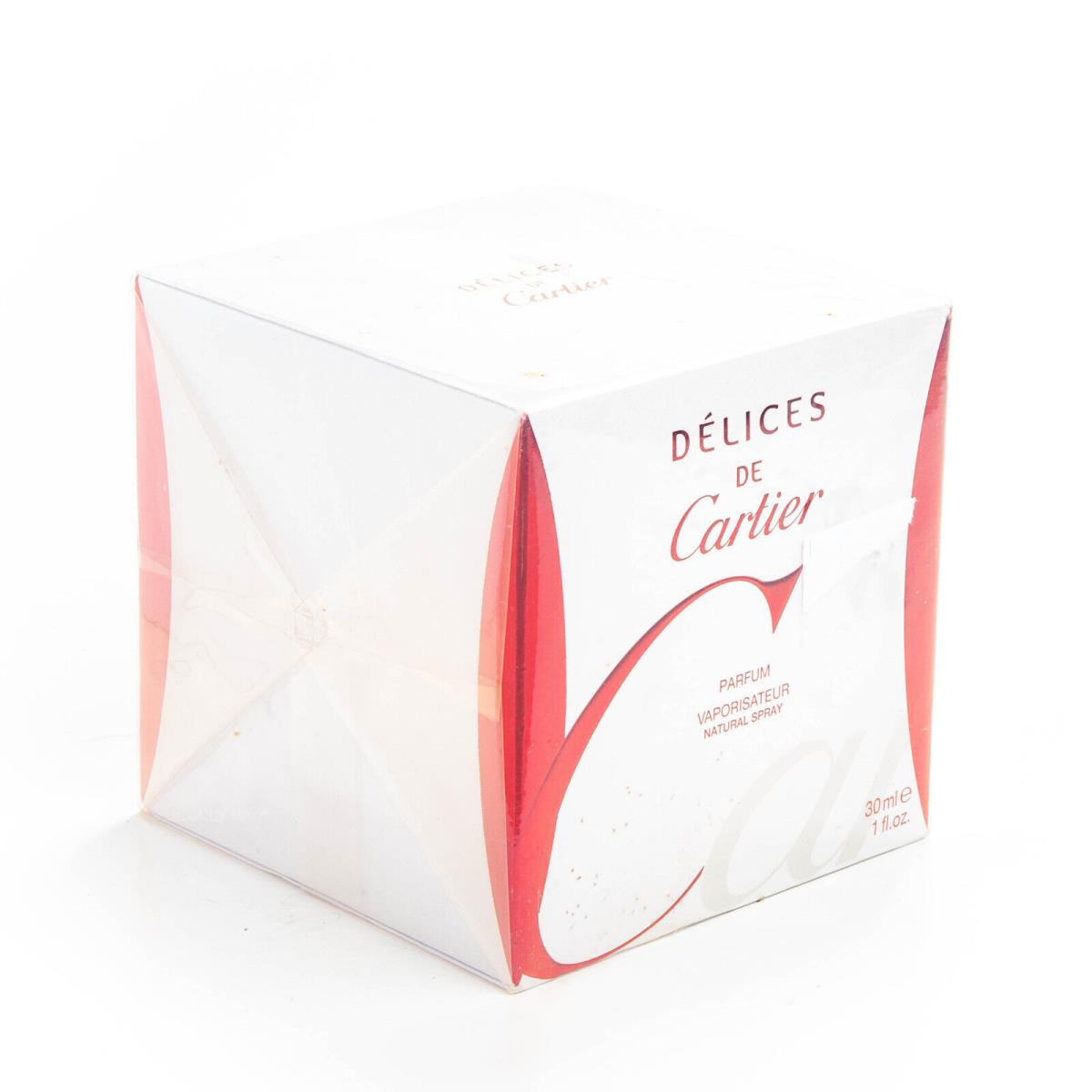 Delices de Cartier Parfum 1OZ 30ml Spray Womens Pure Perfume Extrait Box