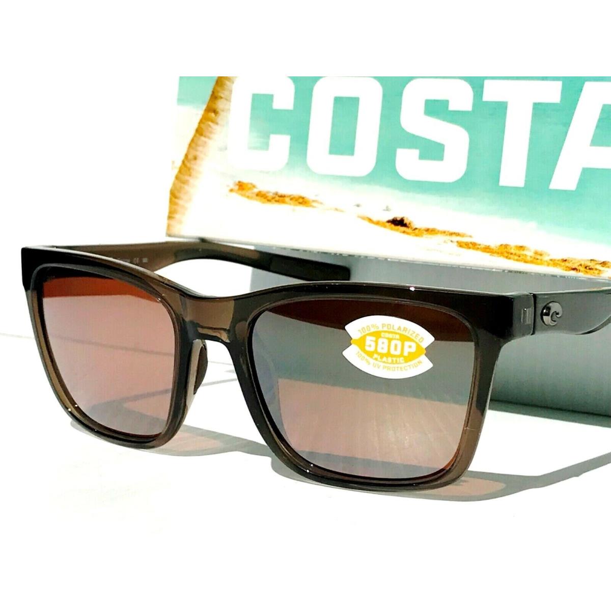 Costa Del Mar Panga Taupe Crystal Polarized Silver 580P Womens Sunglass Pag 258