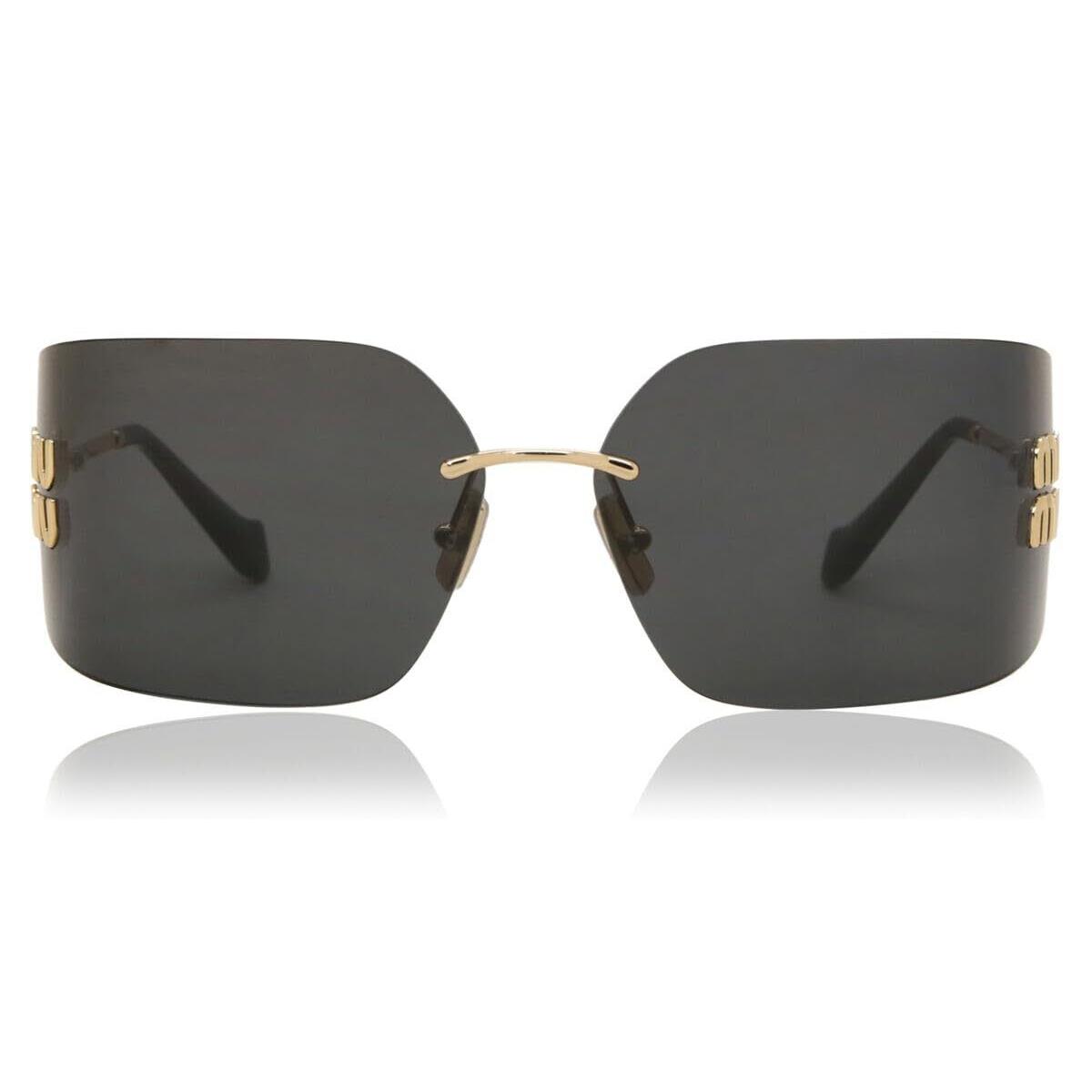 Miu Miu Sunglasses MU54YS 5AK5S0 80mm Gold / Dark Grey Lens