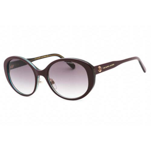 Marc Jacobs Women`s 54mm Burgundy Oval Sunglasses MARC627GS-0LHF-9O