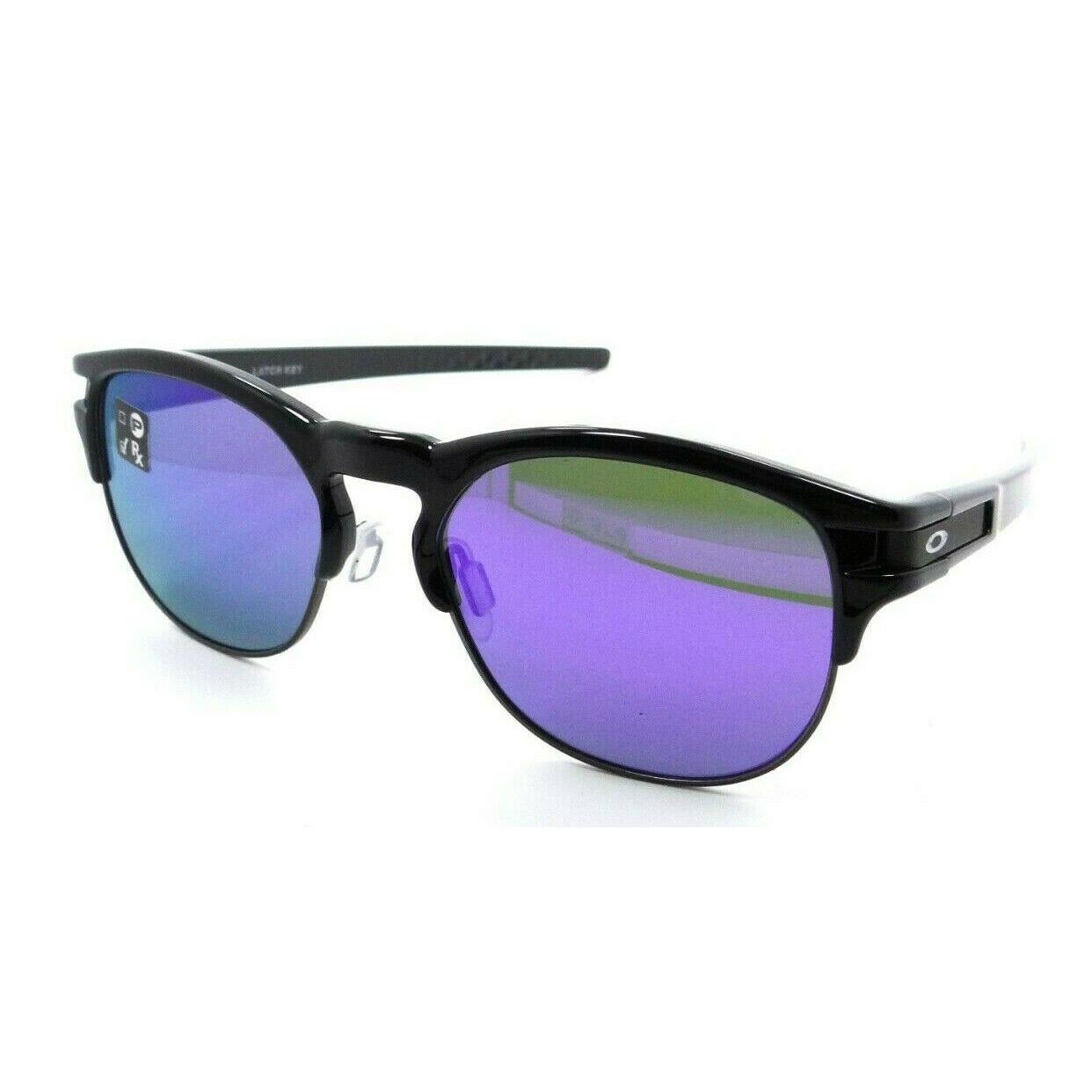 Oakley Sunglasses OO9394M-0152 52-17-140 Latch Key M Polished Black/violet Irid - Black Frame, Black Lens