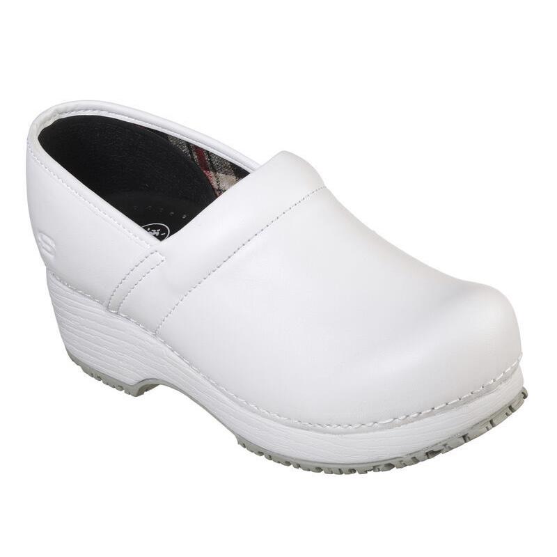 Skechers Women`s Work Clog SR Candaba Slip Resistant Work Shoe White 77227 - White