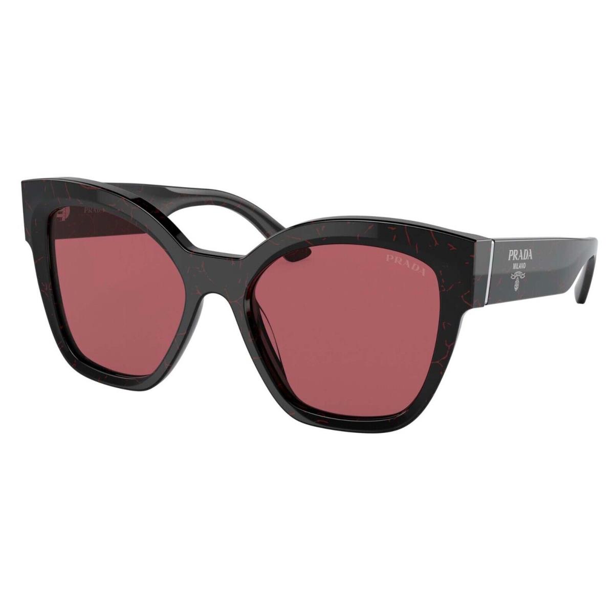 Prada PR 17ZS Black Marble/dark Violet 11F-08S Sunglasses