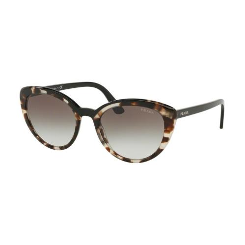 Prada Ultravox Evolution PR 02VS Beige Havana Black/grey Shaded Sunglasses