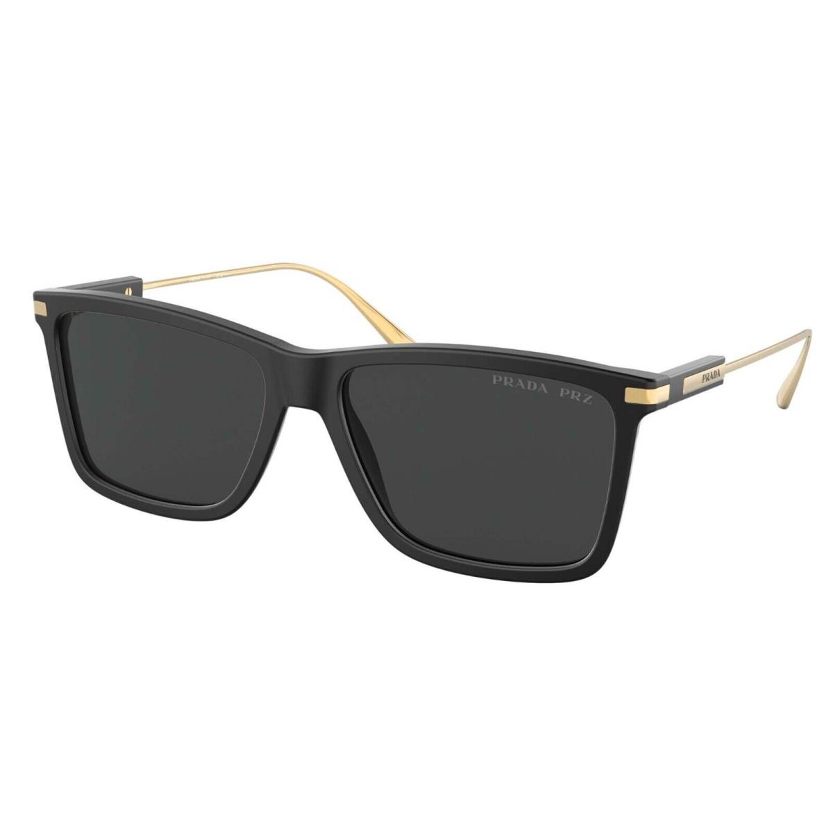 Prada PR 01ZS Matte Black/grey Polarized 1BO-08G Sunglasses