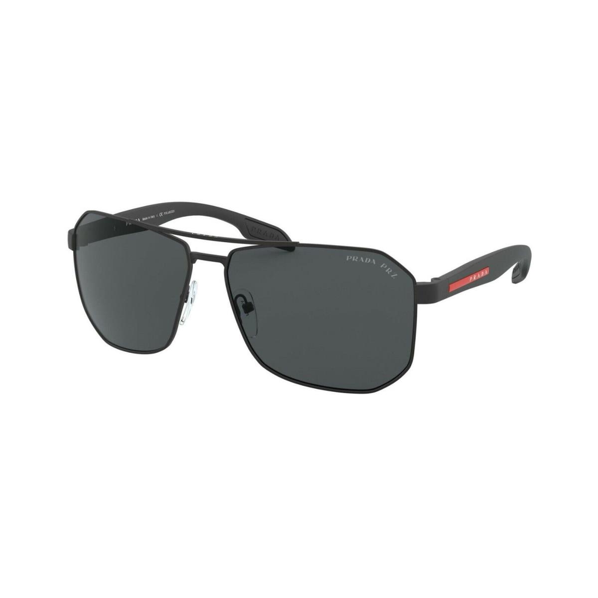 Prada Linea Rossa Sps 51V Black Rubber/grey Polarized DG0-5Z1 Sunglasses