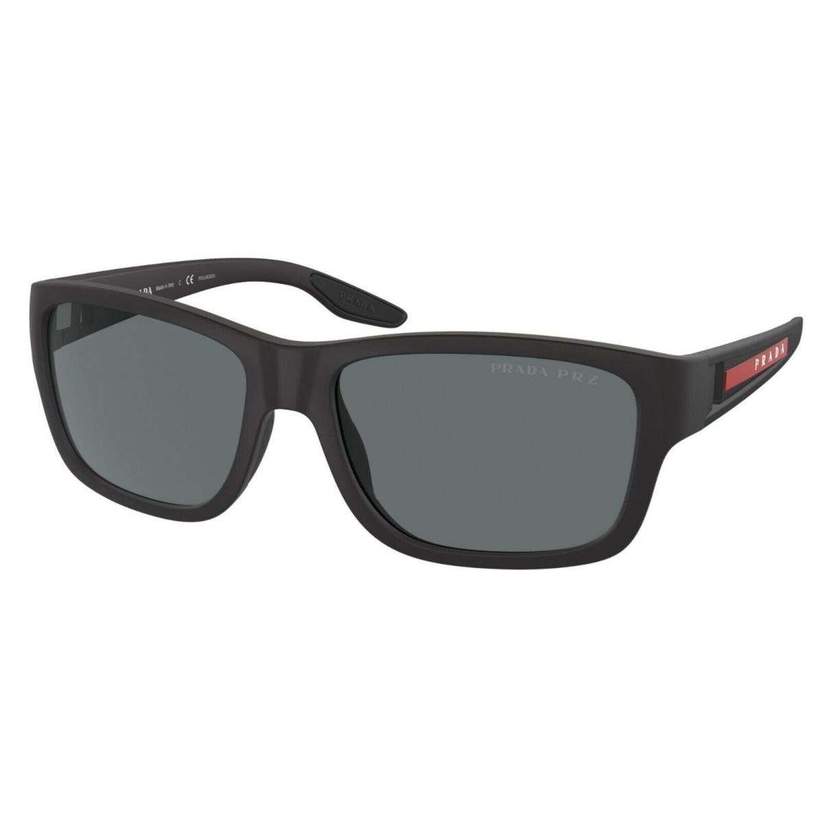 Prada Linea Rossa Sps 01WS Rubber Black/dark Grey Polarized DG0-02G Sunglasses