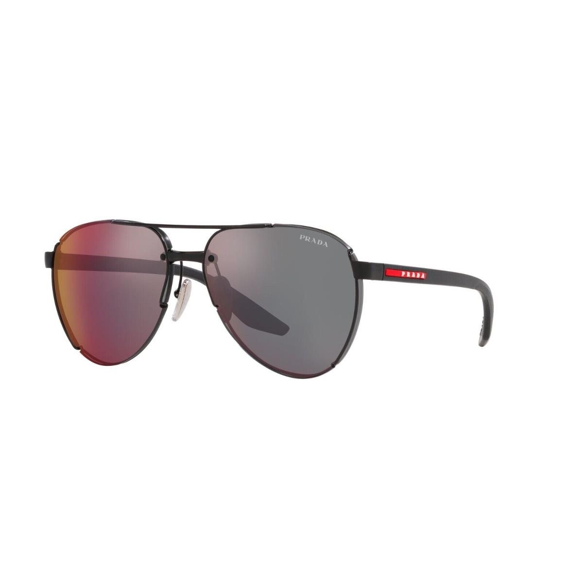 Prada Linea Rossa Sps 51YS Matte Black/blue Red Mirrored 1BO-08F Sunglasses