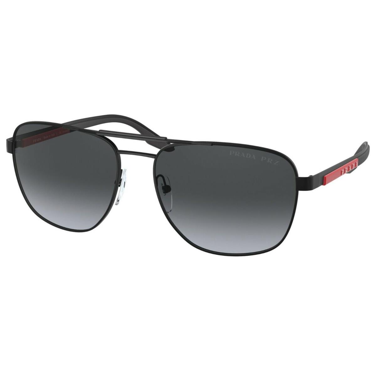 Prada Linea Rossa Sps 53X Matte Black/grey Shaded Polarized 1BO-6G0 Sunglasses