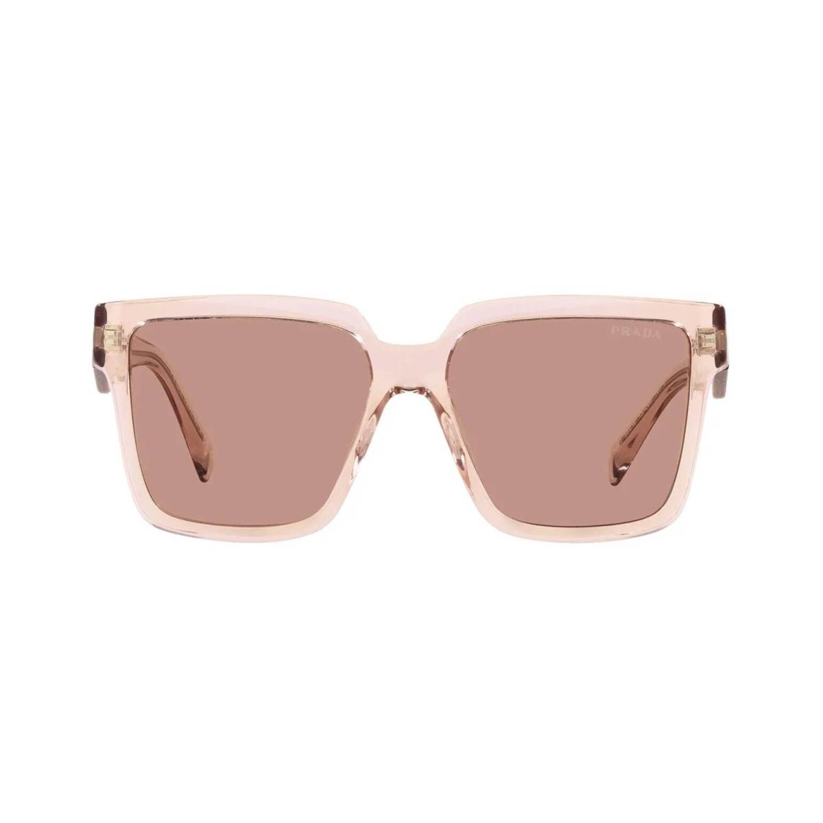 Prada PR 24ZS Geranium and Petal Crystal/violet Pink 13I0/8M Sunglasses