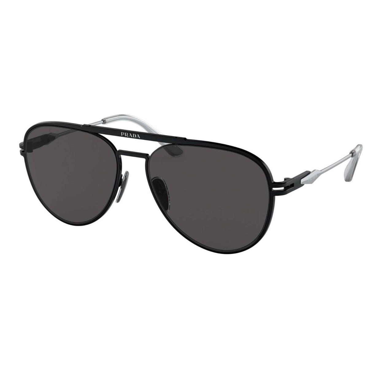 Prada PR 54ZS Matte Black/dark Grey 1BO-5S0 Sunglasses