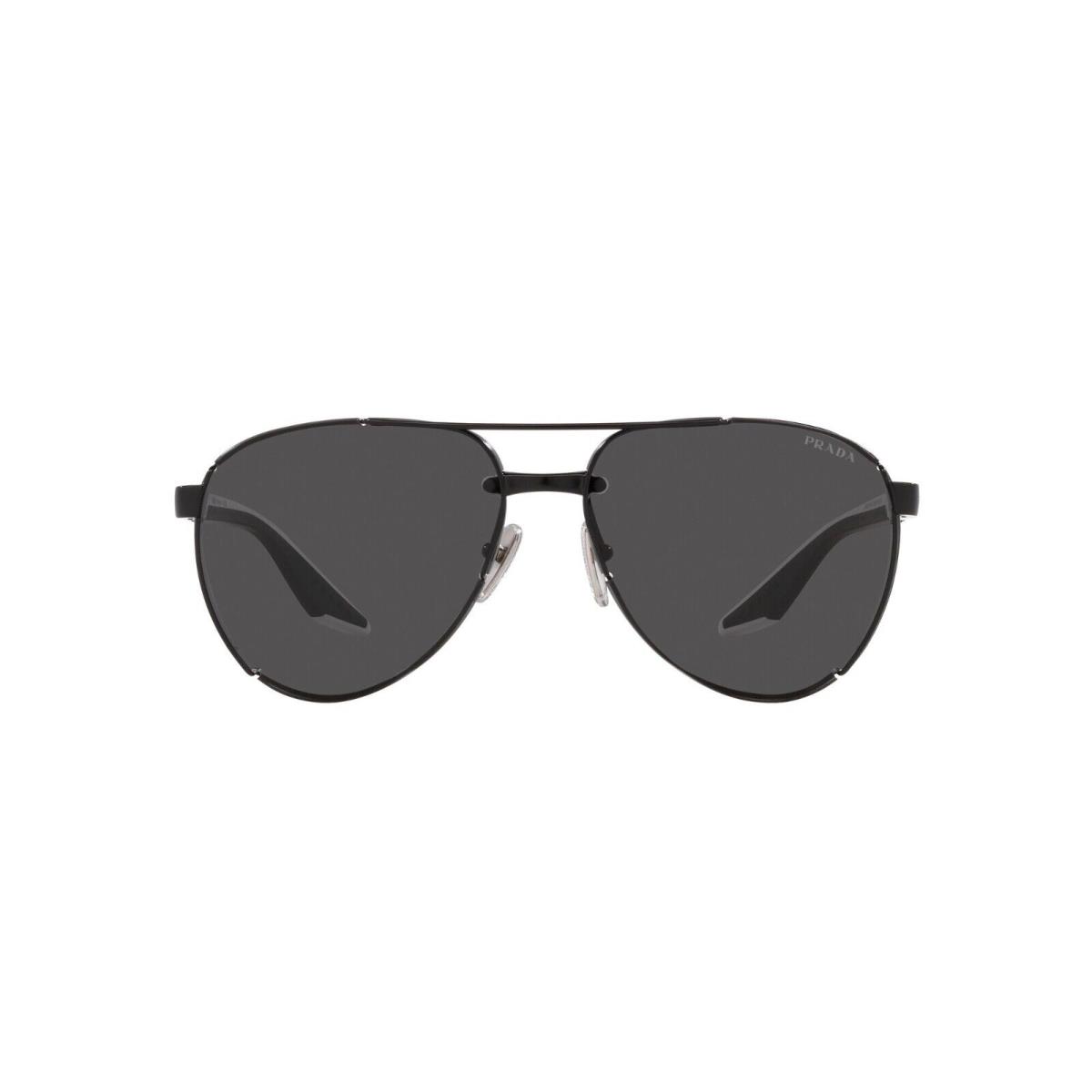 Prada Linea Rossa Sps 51YS Matte Black/dark Grey 1BO-06F Sunglasses - Frame: Matte Black, Lens: Dark Grey