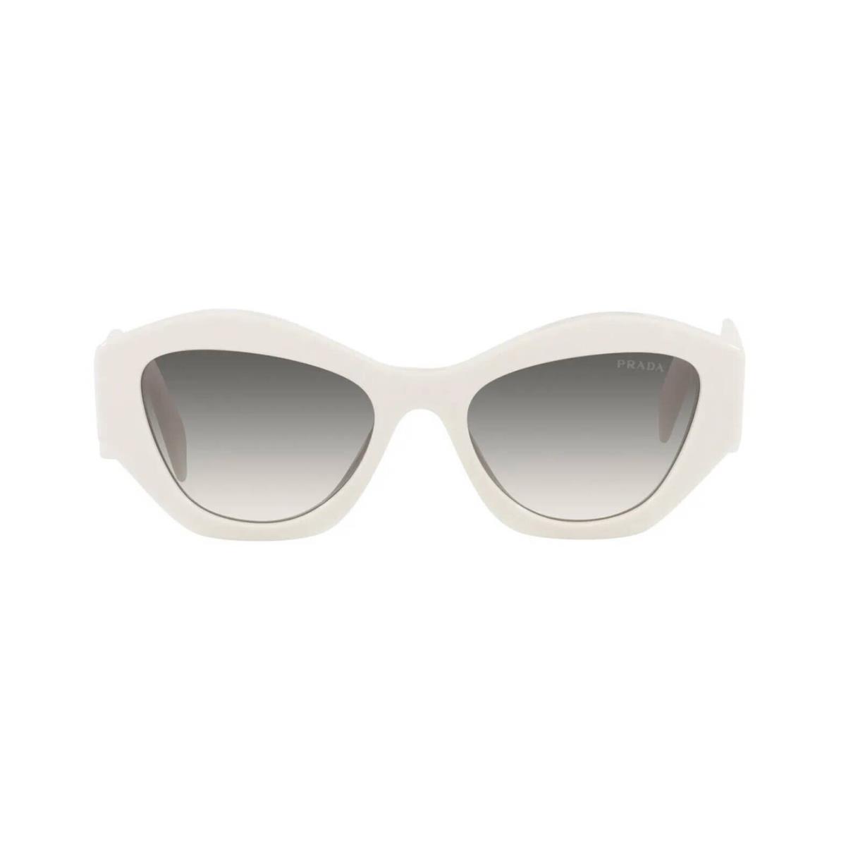 Prada Symbole PR 07YS White/grey Shaded 142-130 Sunglasses - Frame: White, Lens: Grey Shaded