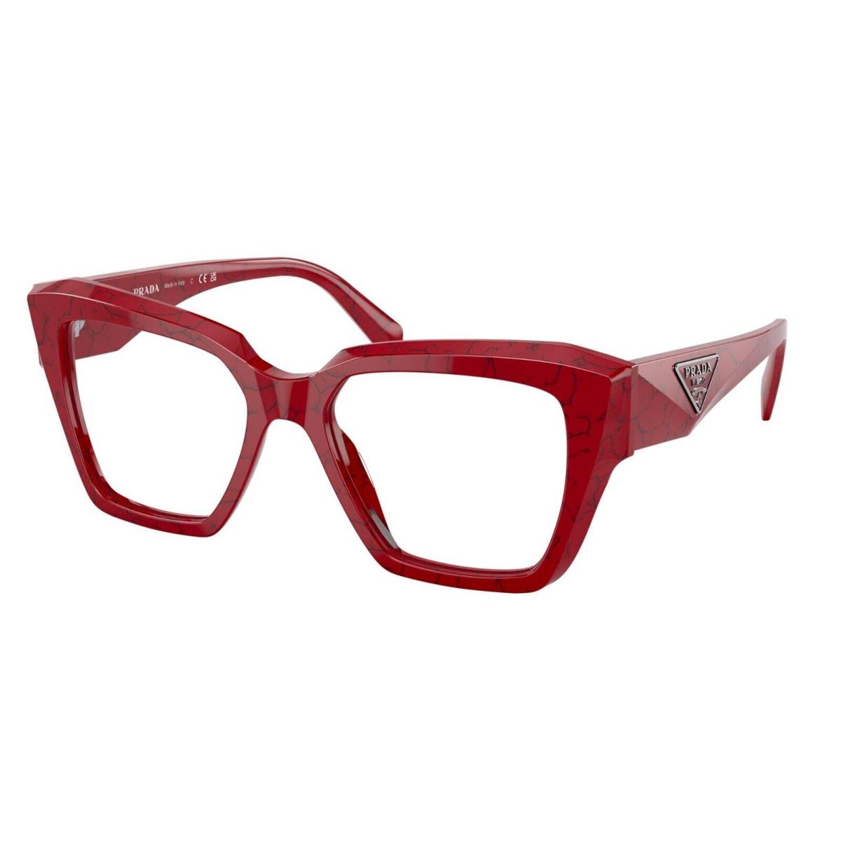 Prada PR 09ZV Red 15D-1O1 Eyeglasses