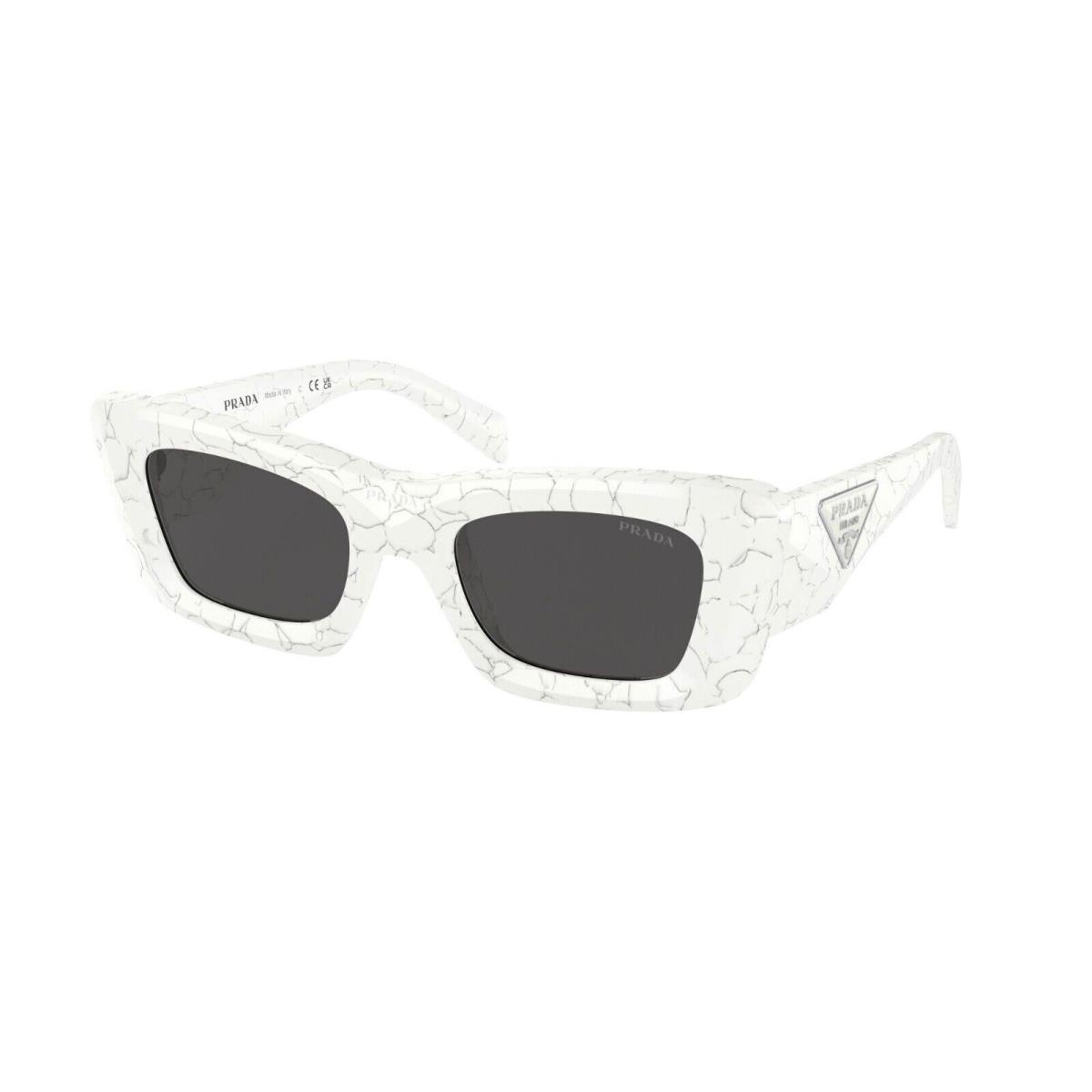 Prada PR 13ZS Matte White/dark Grey 17D-5S0 Sunglasses